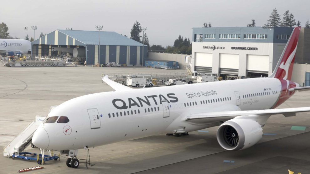 Qantas-Boeing-787- Qantas hace el primer vuelo con biocombustible entre Estados Unidos y Australia