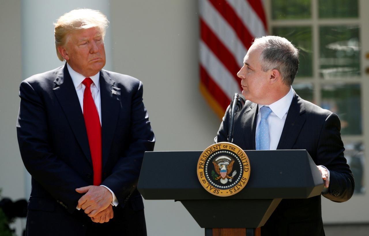 Pruitt, un exceptico del cambio climático, pidió recortar los volúmenes de corte de biocombustibles