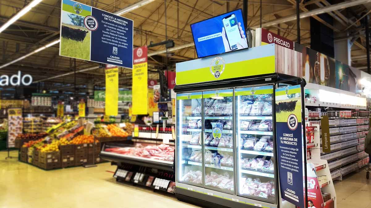 Carrefour Argentina incorpora tecnología blockchain en sus cortes de carne Huella Natural