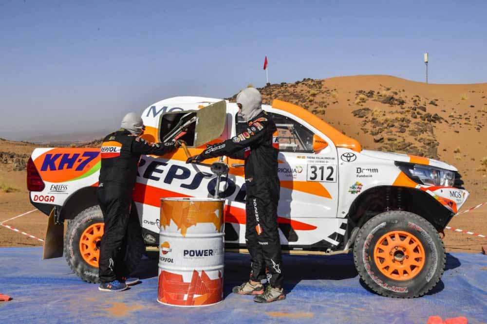 Repsol realizó la primera prueba con biocombustible en el Rally de Marruecos