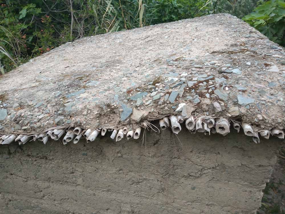 Una 'caminata' por los senderos de la bioeconomía ancestral Una ‘caminata’ por los senderos de la bioeconomía ancestral - Detalle de las casas construidas con técnicas ancestrales