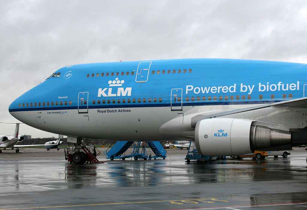 KLM ya está utilizando biocombustibles en sus vuelos regulares y ofreciendo a sus clientes la opción de adquirir una cantidad mayor de combustible sostenible