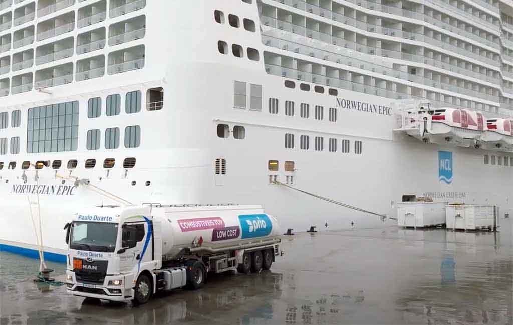 Cruceros de Nortwegian Line se abastecen de biodiesel en Portugal-rabastecimiento