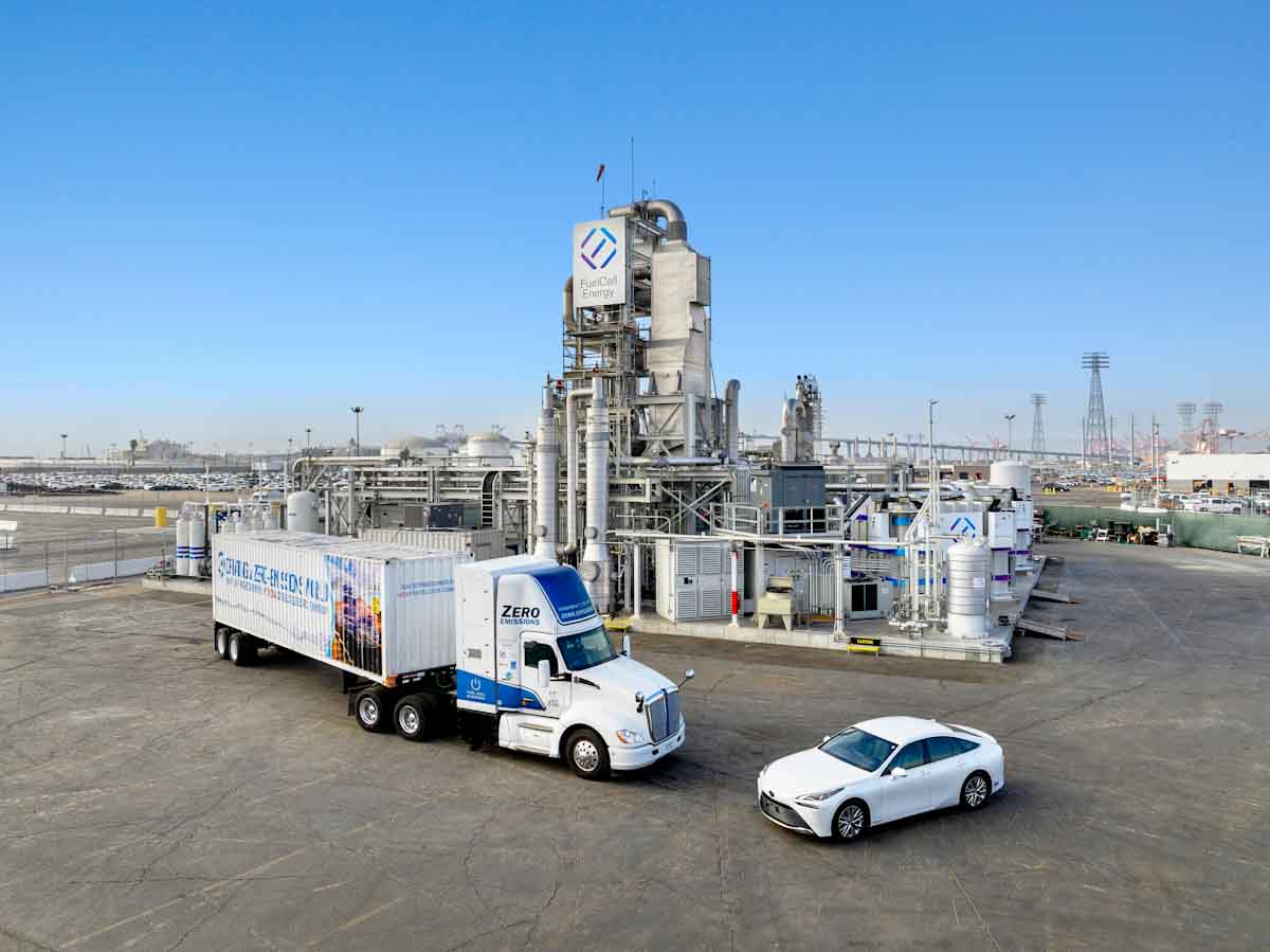 Toyota puso en marcha un innovador sistema 'Tri-Gen' para abastecer con hidrógeno sus operaciones en el puerto de Long Beach, California