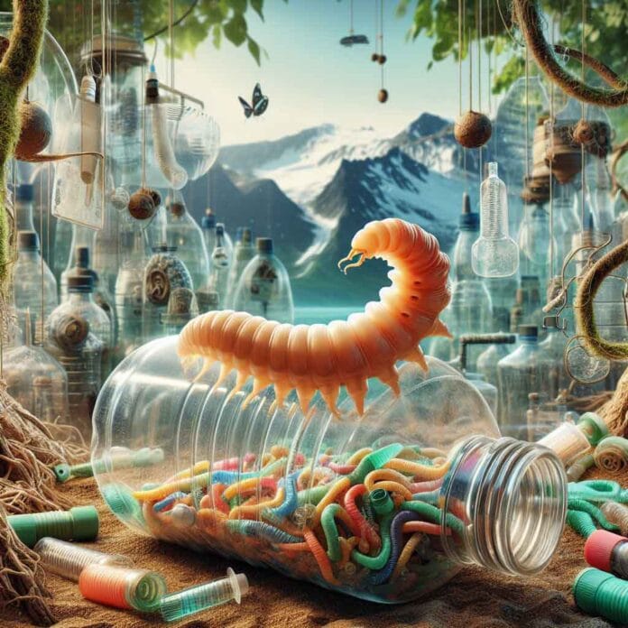 Soluciones inspiradas en la naturaleza científicos crearon un 'intestino artificial de gusano' que degrada plásticos