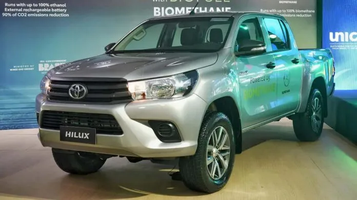 Una pickup fabricada en Argentina deslumbró en el G20 con un innovador biocombustible Una pickup fabricada en Argentina deslumbró en el G20 con un innovador biocombustible