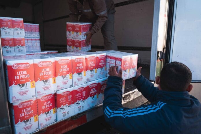 Donaciones La Serenisima donación de leche Mastellone