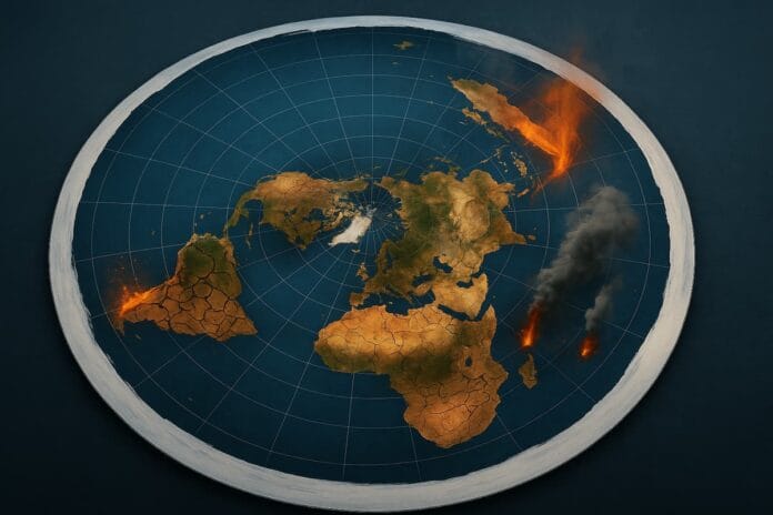 El negacionismo climatico se asemeja al terraplanismo