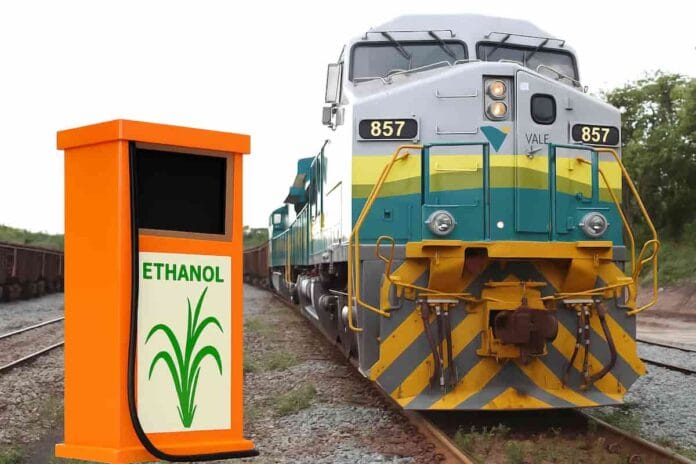 Iniciativa en Brasil para usar etanol en locomotoras Locomotora de Wabtec para Vale en pruebas con etanol en Brasil