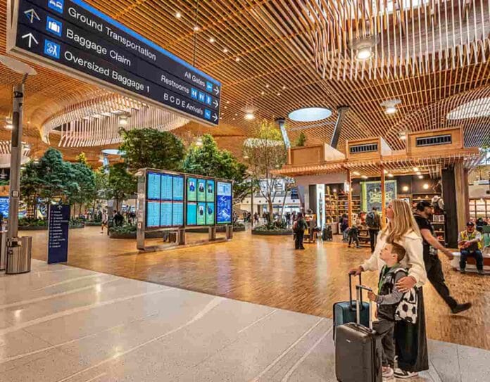 Construcción con madera en aeropuertos