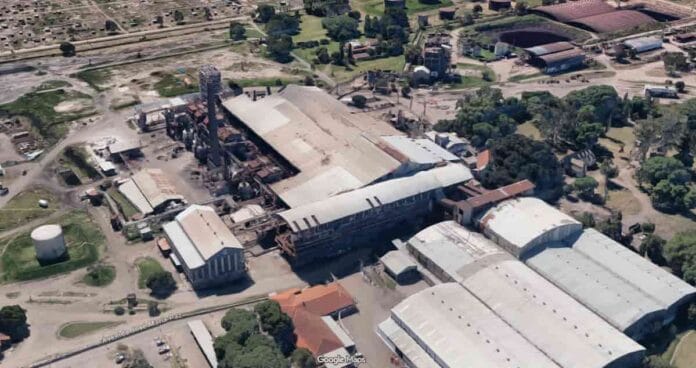 Vista del Ingenio Concepción en Tucumán, complejo industrial azucarero