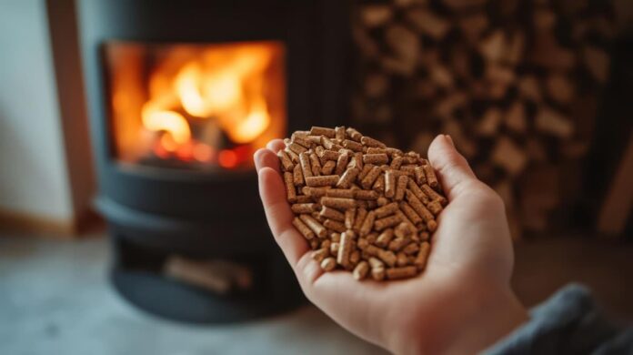 pellets de biomasa forestal para calefacción