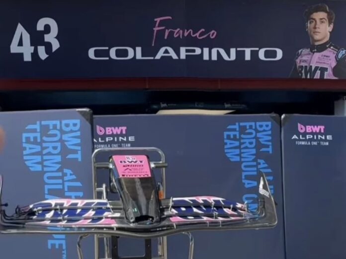 el Alpine de Franco Colapinto totalmente libre de combustibles fósiles en Imola equipo Alpine de Franco Colapinto que funcionan con biocombustible HVO